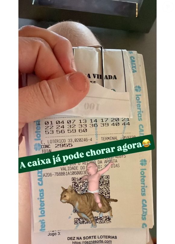 Ex-BBB Paulinha Leite ganhou duas vezes na quina da Mega da Virada 2025, com aposta de 10 e de 20 números