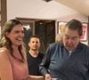 Faustão retribuiu o carinho com um beijo