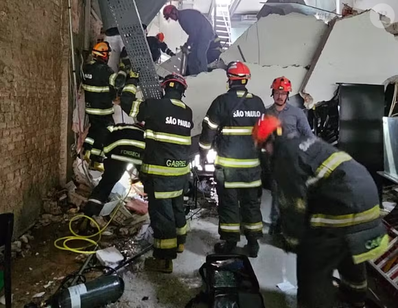 Após desabamento no restaurante Jamile, três funcionários ficaram soterrados em escombros