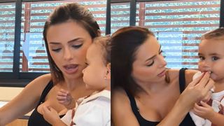 Perigo na cozinha! Bruna Biancardi se desespera após Mel, filha caçula com Neymar, quase engolir ímã de geladeira. Vídeo mostra reação da influencer