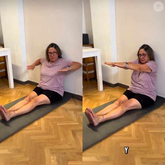 Fazer extensão contra a parede no pilates, usando os braços, ajuda na mobilidade e fortalece a região da coluna lombar.