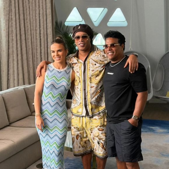 Bruna Cramer é esposa de Roberto Assis, irmão de Ronaldinho Gaúcho, e trabalha com o jogador de futebol