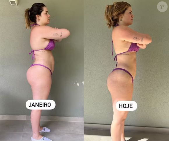 Viih Tube mostrou o antes e depois de seu corpo com dieta e exercícios, antes de operar