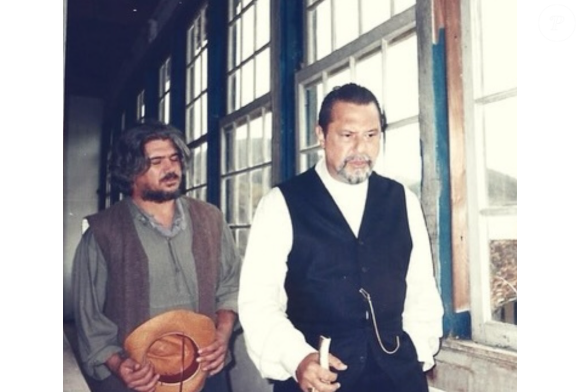 Antonio Fagundes e Jackson Antunes nos bastidores de 'Terra Nostra'