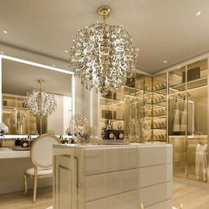 Closet de Graciele Lacerda conta com armários planejados e iluminação especial