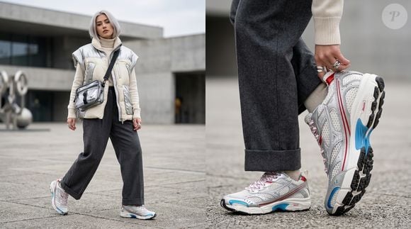 Versátil, o Mizuno MZR Osaka Day pode ser usado com alfaiataria, jeans, vestidos ou moletom, sempre como protagonista do look