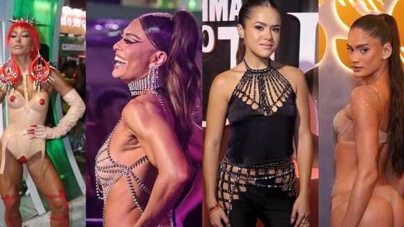 Ousadia fashion toma conta do Carnaval do Rio: 20 fotos mostram os looks + extravagantes das famosas na 2ª noite de Sapucaí