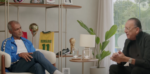 Galvão Bueno marcou presença no 'Romário TV', de Romário, no YouTube.