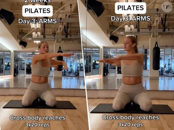 Exercício três: extensões de braços cruzados