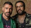 César (Cauã Reymond) com seu comparsa, Olavo (Ricardo Teodoro), da novela Vale Tudo
