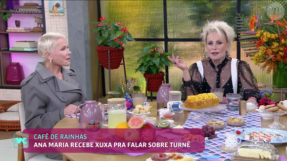 Em conversa com Ana Maria Braga, Xuxa comentou que a crítica aos looks aumentou o número de vendas de sua turnê