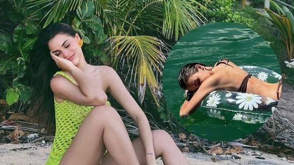 Mãe de 3ª filha de Neymar, Amanda Kimberlly exibe bumbum definido em foto de biquíni e web reage após suposta polêmica com Rafaella: 'Deve ser difícil ser seu ex'
