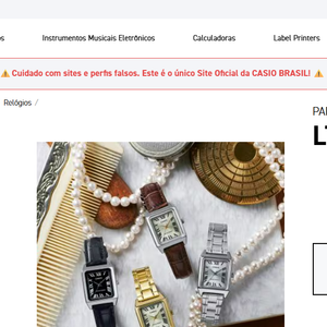 Uma alternativa que mantém o espírito elegante do modelo de Lady Di, sem pesar no bolso, trata-se do Casio LTP-V007G-9B