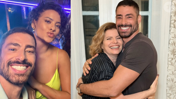 Além de causar nas redes, Cauã surpreendeu ao surgir abraçado com Bella Campos nos bastidores da trama