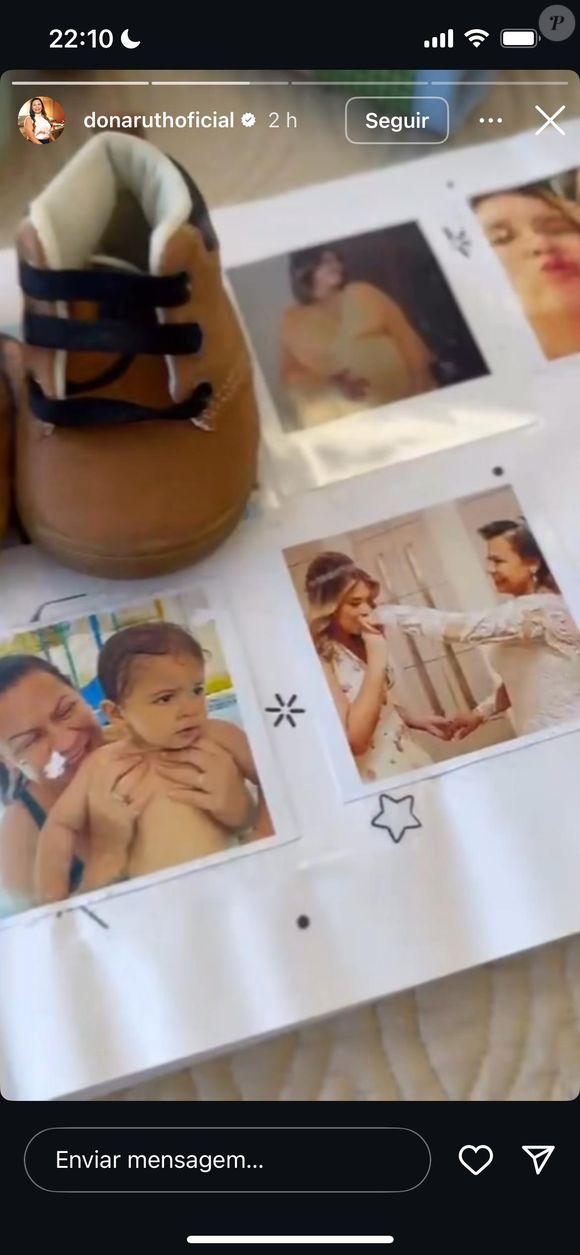 Dona Ruth mostrou álbum de memórias de Léo no Instagram