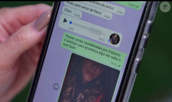 Lívia Andrade mostrou mensagens de despedida que enviou para a família