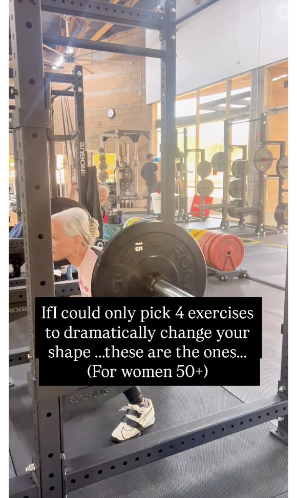 "Aprendi o que realmente constrói a musculatura que remodela o corpo depois dos 50. Não é complicado. Mas você precisa fazer os movimentos certos e se desafiar progressivamente", revelou Irene Block