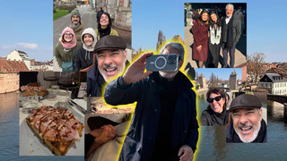 Nada de terno! William Bonner surge de boina e com look de inverno em viagem à França com esposa e filhos; veja fotos da família