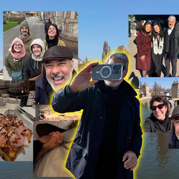 Nada de terno! William Bonner surge de boina e com look de inverno em viagem à França com esposa e filhos; veja fotos da família