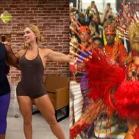 Professor de samba de Virgínia Fonseca revela tensão da influenciadora por conta do costeiro de 12 kg dias antes do desfile: ‘A gente se assustou com o peso’