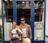 Chay Suede compartilha registros da viagem em família em Madrid e detalhe do look de Laura Neiva desperta interesse aos fashionistas de plantão