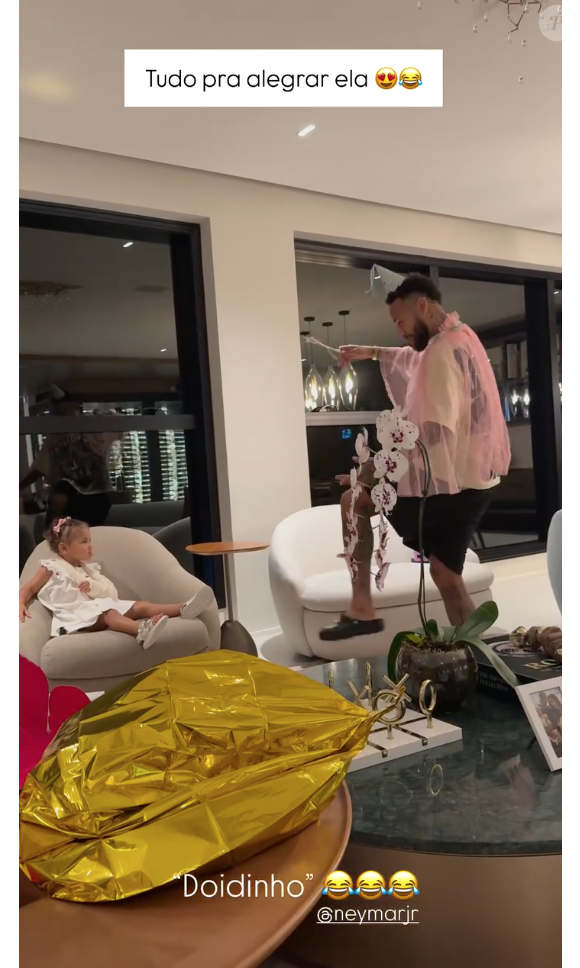 Vídeo de Neymar foi publicado por Bruna Biancardi e divertiu internautas