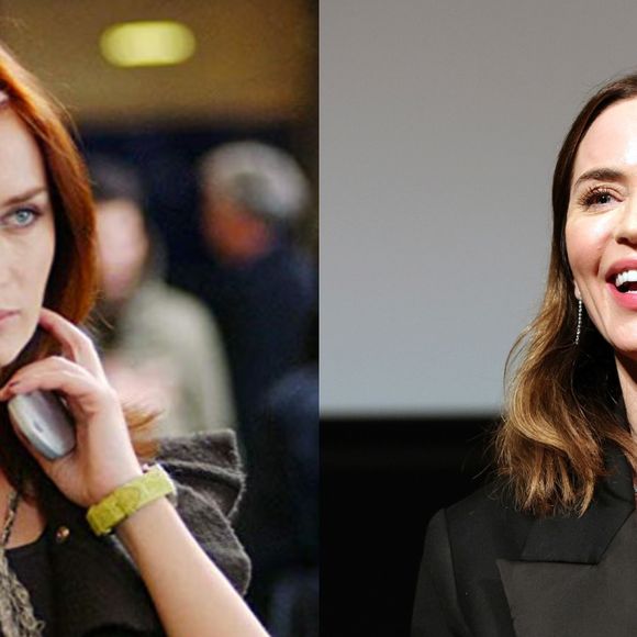 Emily Blunt deu vida a Emily Charlton, a primeira assistente de Miranda, extremamente dedicada e ácida. Antes ruiva, a atriz hoje está loira e belíssima