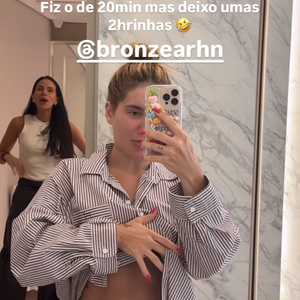 Segundo Virgínia, as áreas que deseja definir a profissional deixa mais destacada no bronzeamento