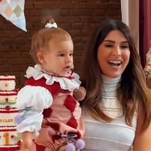 Fernanda Paes Leme comemorou o aniversário de 1 ano da filha neste domingo, 27 de abril de 2025