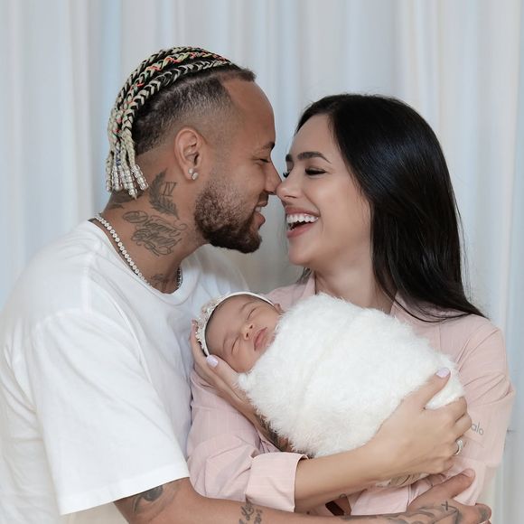 Mel, filha caçula de Neymar e Bruna Biancardi, completou 1 mês recentemente