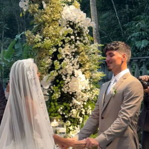 Gabriel Medina e Isabella Arantes se casaram em um cerimônia intimista na última quinta-feira (30)