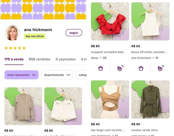Ana Hickmann coloca para vender em bazar croppeds que chegam a apenas R$ 40 reais