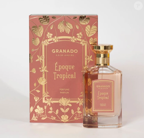 A fragrância de Époque Tropical, da Granado, com uma embalagem mais vintage.
