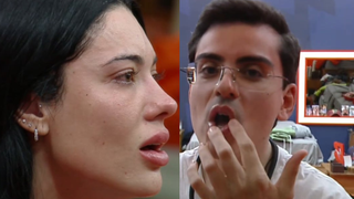 Treta em 'A Fazenda 2025'! Namorada de Belo, Rayane Figliuzzi enfrenta Dudu Camargo após insinuação de traição; peão é acusado de machismo