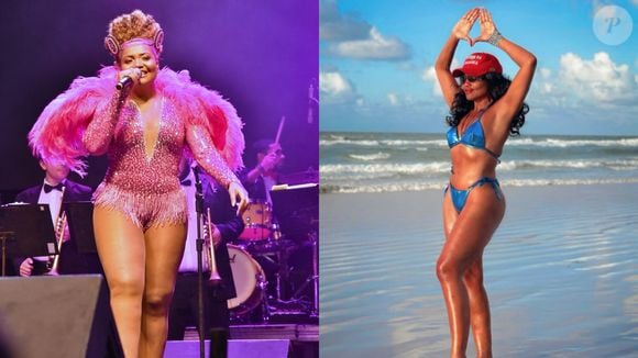 Antes e depois de Gaby Amarantos: com dieta e novos hábitos, além da ajuda de remédios, cantora perdeu peso e transformou seu corpo