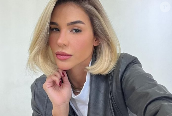 Cabelo loiro com corte chanel: ex- BBB Kerline é fã do visual