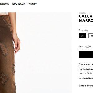 Calça usada por Virgínia Fonseca e Ana Castela é marcada por flare justa, cintura baixa, barra desfiada à fio e rasgos