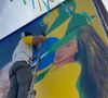 O término de Virgínia Fonseca e Vini Jr. chegou até um mural da Copa do Mundo em Minas Gerais. Após votação no Instagram, influenciadora foi removida da pintura