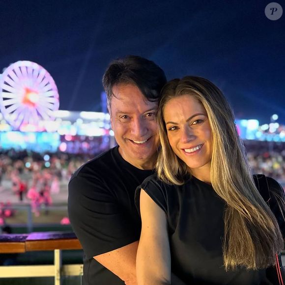 Se liga nessa foto de Jacqueline Brazil e Luiz Carlos Jr. curtindo o Rock in Rio