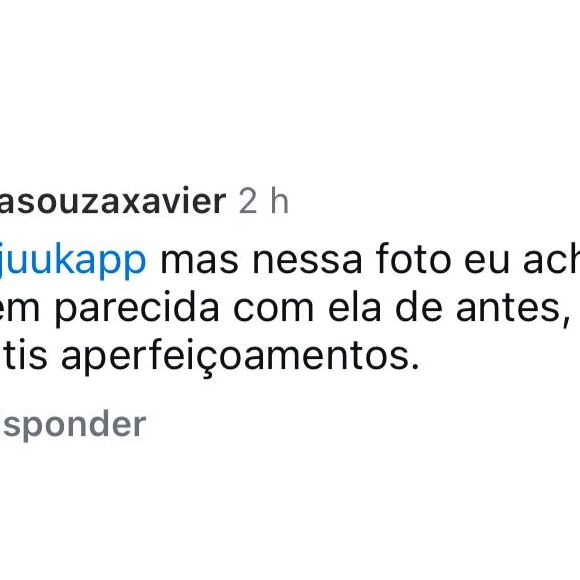 Internautas comentaram sobre o 'novo rosto' de Anitta.