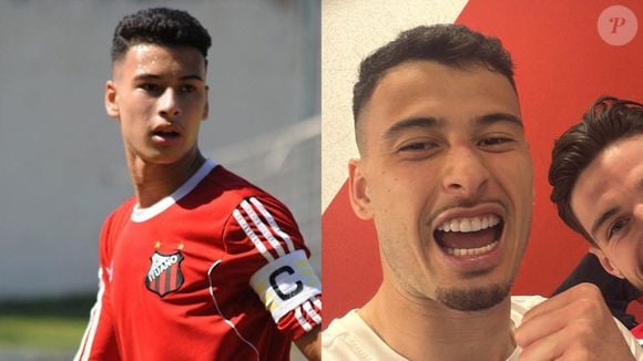 Antes e depois de Gabriel Martinelli: apesar da barba, o jogador que hoje representa o Brentford não passou por grandes transformações no visual