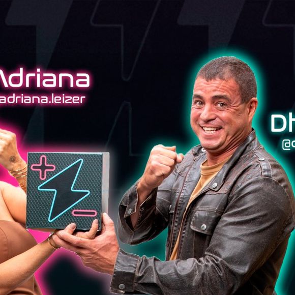 Adriana e Dhomini: O casal de longa data, com um relacionamento marcado por ciúmes e diversão, busca conquistar o prêmio