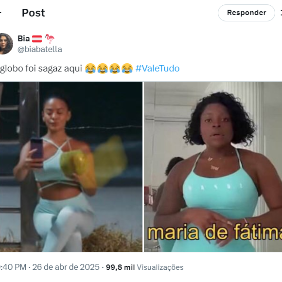 ‘A Globo foi sagaz aqui’, postou a internauta que notou a semelhança