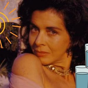 Forte calor castigou atores da novela 'Tieta' em gravações e número elevado de copos d'água foram consumidos