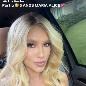 Maquiagem e cabelo de Virgínia Fonseca para aniversário de Maria Alice, de 5 anos, nesta segunda-feira (25) em Goiânia