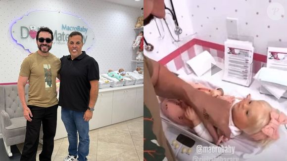 Padre Fábio de Melo está curtindo uns dias de folga nos Estados Unidos, e visitou recentemente a Maternidade de Bonecas da MacroBaby, em Orlando, na Flórida