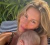 Gisele Bündchen aparece sem maquiagem em uma foto rara com filho caçula