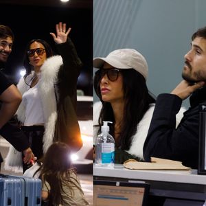 Sabrina Sato elege jaqueta bomber com plumas para viajar com Nicolas Prattes e enfrentar 4°C em novo destino do casal