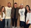 Neymar e Bruna Biancardi recebem cantor evangélico Daniel Berg e jogador do Santos Guilherme e sua esposa Taina Augustto em culto
