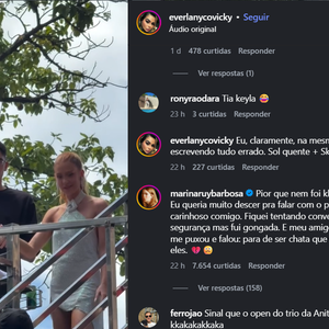 Marina Ruy Barbosa esclarece vídeo viral do Carnaval e garante: desequilíbrio foi causado pelo salto alto, não por bebida